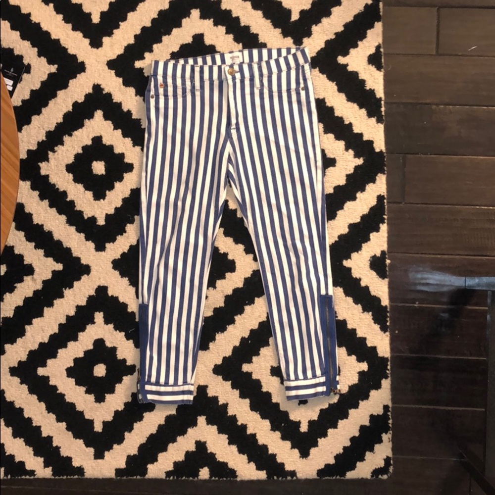 Blue Striped Vintage Jeans